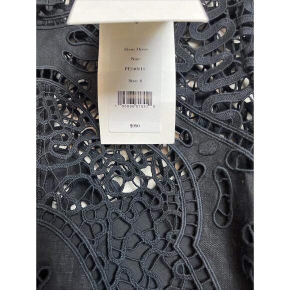 Ulla Johnson Linen Eleni Lace Dress, $990 NWT, Size 6, 70% Off! #1043 - Picture 5 of 7